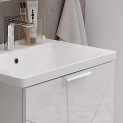 Volna Тумба с раковиной Twing 60.2Y белая – фотография-5