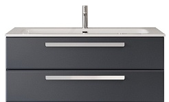 Cezares Тумба с раковиной Eco Cer-N 120 grafito CZR-8073-120 ручки сатин – фотография-1