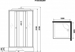 Niagara Душевая кабина Promo P100/26Q/MT – фотография-12