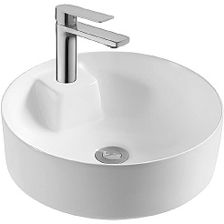 Aquatek Накладная раковина Европа 40 AQ5212-MW матовая белая – фотография-1