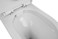 Azario Унитаз-компакт Fretta AZ-1223 безободковый с бачком с сиденьем микролифт белый – фотография-10