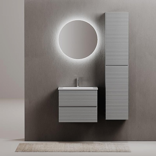 Sancos Тумба с раковиной Folk 60 ergraut soft раковина Grace 60 CN7011 – картинка-3