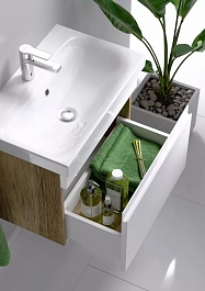 Aqwella Мебель для ванной Smart 80 дуб балтийский – фотография-4