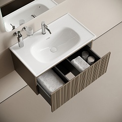 Sancos Мебель для ванной Code 80 серо-бежевая – фотография-6