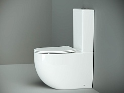 Ceramicanova Унитаз напольный пристенный Metropol Rimless CN4001 белый – фотография-2