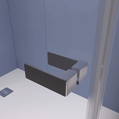 RGW Душевой уголок Stilvoll SV-040 120x100 профиль хром стекло матовое сатинат – фотография-5