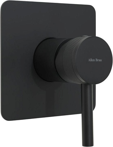 Allen Brau Смеситель для душа Priority X1 5.31012-31 (с внутренней частью, 1 выход) черный матовый – фото-1