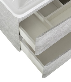 BelBagno Тумба под раковину Acqua 100 подвесная Cemento Verona Grigio – фотография-7