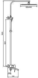 Gappo Смеситель для вынны G07 G2407-11 хром – фотография-3
