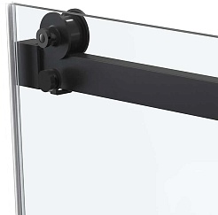 Vincea Душевой уголок Como Soft 140x90 VSR-1CS9014CLB профиль черный стекло прозрачное – фотография-9