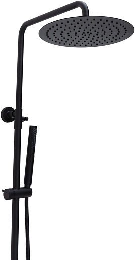 Allen Brau Душевая стойка Priority 5.31T10-31 черный матовый – фотография-2