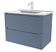 Зов Мебель для ванной Дион 100 подвесная серо-синий – фотография-16
