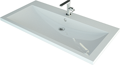 Misty Тумба с раковиной Алиса 100, 1 ящик, напольная – фотография-6