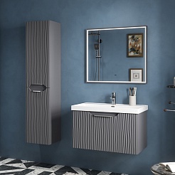 Equil Зеркало Mirage 80 серый муар – фотография-7