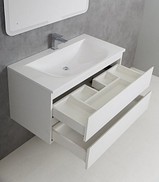 Cezares Мебель для ванной MOLVENO 100 Legno Bianco, TCH – фотография-10