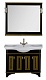 Aquanet Тумба с раковиной Валенса 110 черный краколет/золото (180305) – фотография-10