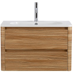 Cezares Тумба под раковину Relax 80 подвесная дуб карамельный – фотография-2