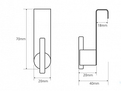 Bemeta Крючок хром Omega 104106152 – фотография-2