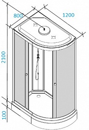 Parly Душевая кабина Bianco Эконом EB1231R – фотография-6