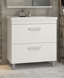 Vigo Тумба под раковину Nova 2-800 2 ящика белая – фотография-4