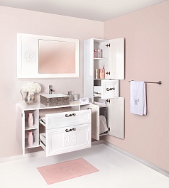 Бриклаер Тумба с раковиной Адель 105 серебро – фотография-6