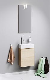 Aqwella Зеркало для ванной Леон-МР 40 дуб сонома – фотография-3