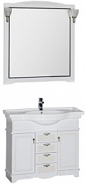 Aquanet Мебель для ванной "Луис 100" белая (173195) – фотография-1