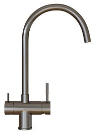 Mixline Смеситель для кухни 35k MLSS-0326BL черный графит – фотография-2