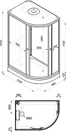 Triton Душевая кабина Коралл 120/80 Щ0000061817 – фотография-4