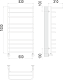 Terminus Полотенцесушитель водяной Арктур П10 500x1000 с полкой хром – картинка-6