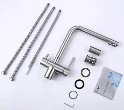 Frap Смеситель для кухни F43899-3 сатин – фотография-2