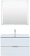 Aquanet Тумба с раковиной Алвита New 80 Flat подвесная белая матовая – фотография-35