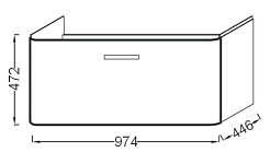 Jacob Delafon Тумба с раковиной "Replay 100"  белая – фотография-5
