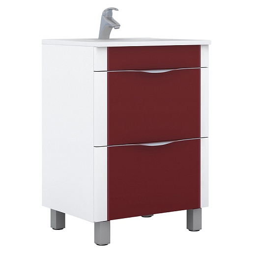 Vigo Тумба с раковиной "Laura 70" темно-красный – фото-1