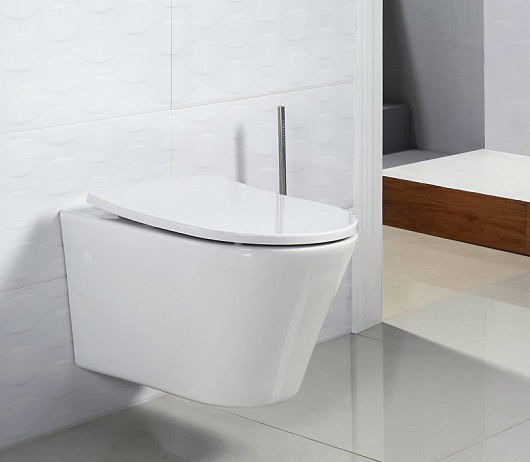 BelBagno Унитаз подвесной FLAY-R BB506CH безободковый – фотография-6