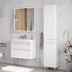 Equil Зеркальный шкаф Nice 80 белый – фотография-6