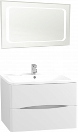 Водолей Мебель для ванной Adel 80 подвесная белая – фотография-1