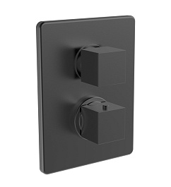 Paini Смеситель для душа Dax-DaxR 84PZ690TH с термостатом, встраиваемый, брашированный чёрный – фотография-1