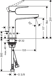 Hansgrohe Смеситель Metropol 32506000 для раковины – фотография-4