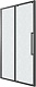 Grossman Душевая дверь в нишу Cosmo 130x195 профиль черный матовый стекло шиншилла – фотография-13