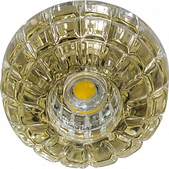 Feron Встраиваемый светильник JD87 LED прозрачный,золото – фотография-1