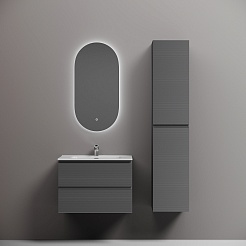 Sancos Тумба с раковиной Folk 70 grey soft раковина Element 71 CN7007 – фотография-4