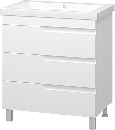Misty Тумба под раковину Софт 75 белая – фотография-3