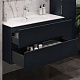 Aquanet Тумба с раковиной Алвита New 100 Flat подвесная антрацит матовый – картинка-28
