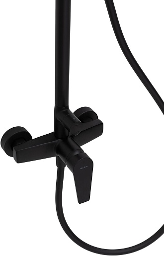 Allen Brau Душевая стойка Eclipse 5.E1006-31 черный матовый – картинка-5