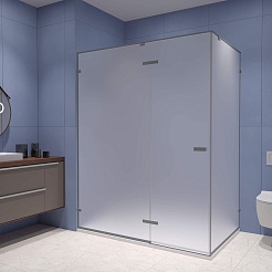 RGW Душевой уголок Stilvoll SV-040Gr 120x90 профиль серый стекло матовое сатинат – фотография-2