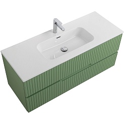 Cezares Тумба под раковину Duet-N 120 подвесная фисташковый софт – фотография-2