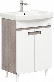 Onika Мебель для ванной Харпер 60.10 белая матовая/мешковина – фотография-2