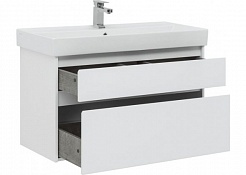Aquanet Мебель для ванной Nova Lite 100 2 ящика, белая – фотография-6