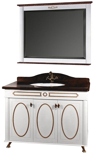 Водолей Мебель для ванной "Анжелика 120" F-1 коричневая – фото-1